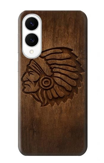 S4035 Native American Wood Carving Case For Samsung Galaxy S25 Edge