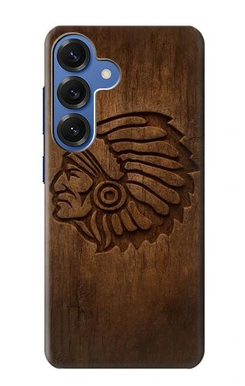 S4035 Native American Wood Carving Case For Samsung Galaxy S25