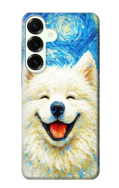 S4064 Smile Dog Van Gogh Starry Night Case For Samsung Galaxy S25 Plus