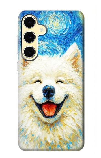 S4064 Smile Dog Van Gogh Starry Night Case For Samsung Galaxy S24 FE