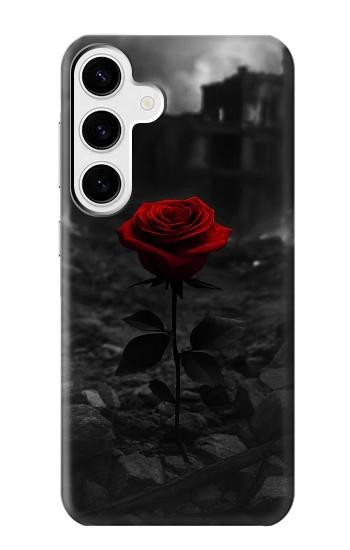 S4048 Red Rose Ruins Case For Samsung Galaxy S24 Plus