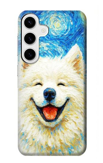 S4064 Smile Dog Van Gogh Starry Night Case For Samsung Galaxy S24 Plus