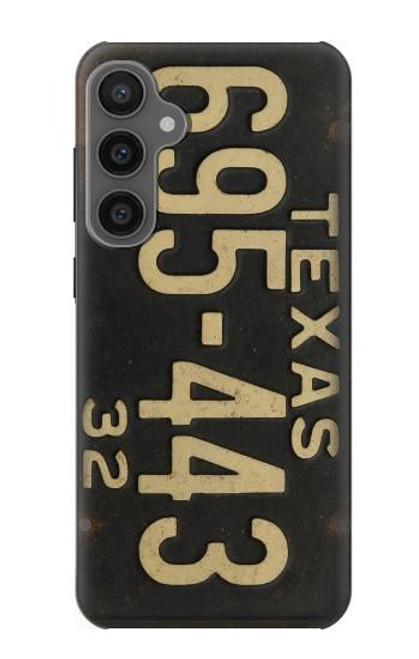 S4061 Vintage Texas Car License Plate Case For Samsung Galaxy S23 FE