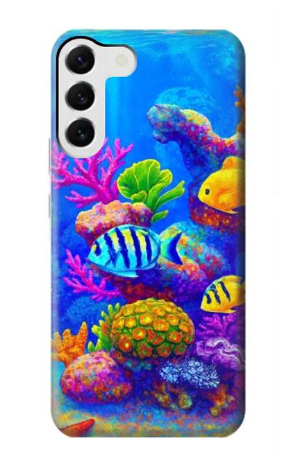 S4058 Colorful Aquarium Case For Samsung Galaxy S23 Plus