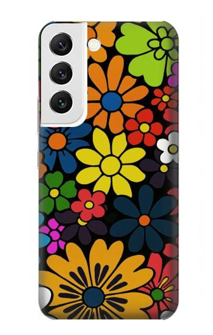 S4043 Colorful Flowers Cartoon Case For Samsung Galaxy S22