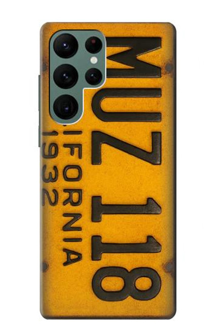 S4060 Vintage California Car License Plate Case For Samsung Galaxy S22 Ultra