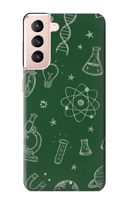 S4059 Science Chalkboard Graphic Case For Samsung Galaxy S21 5G
