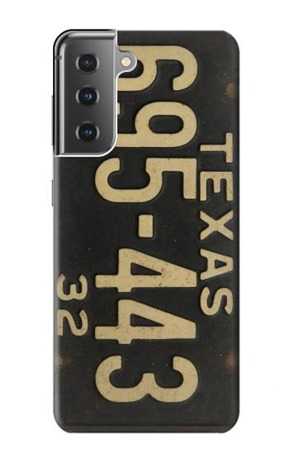 S4061 Vintage Texas Car License Plate Case For Samsung Galaxy S21 Plus 5G, Galaxy S21+ 5G