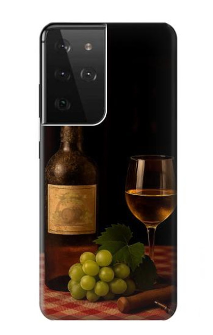 S4041 Old Vines Wine Case For Samsung Galaxy S21 Ultra 5G