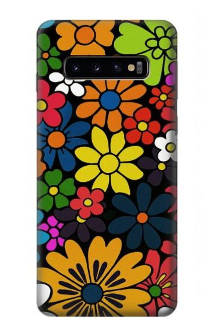 S4043 Colorful Flowers Cartoon Case For Samsung Galaxy S10