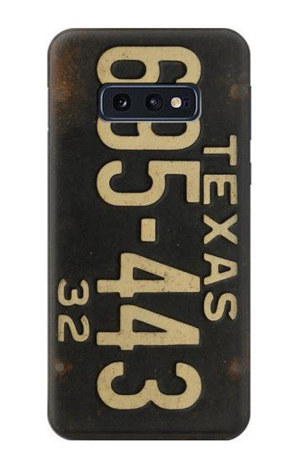 S4061 Vintage Texas Car License Plate Case For Samsung Galaxy S10e