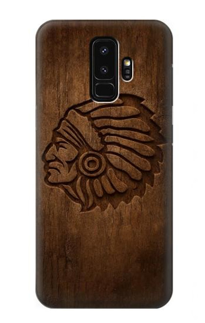 S4035 Native American Wood Carving Case For Samsung Galaxy S9 Plus
