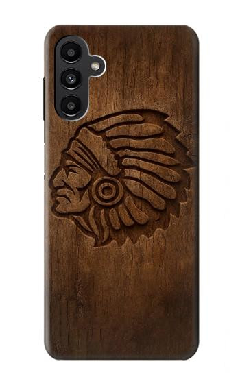 S4035 Native American Wood Carving Case For Samsung Galaxy A13 5G