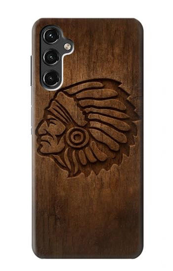 S4035 Native American Wood Carving Case For Samsung Galaxy A14 5G
