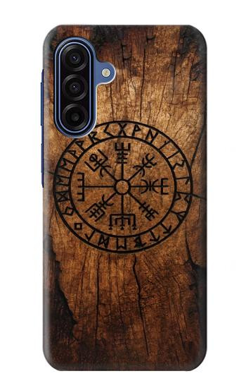 S4036 Viking Vegvisir Compass Wood Case For Samsung Galaxy A17, A18