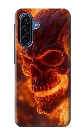 S4062 Fire Skull Case For Samsung Galaxy A17, A18