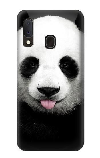 S4049 Cute Panda Stick Out Tongue Case For Samsung Galaxy A20e