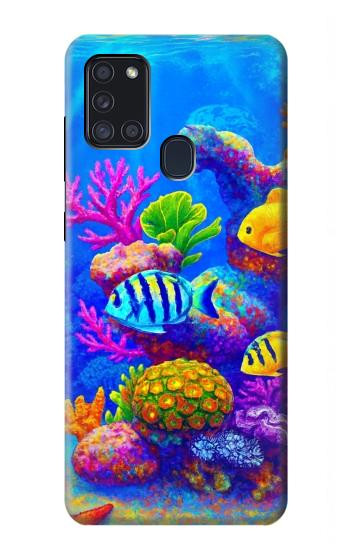 S4058 Colorful Aquarium Case For Samsung Galaxy A21s
