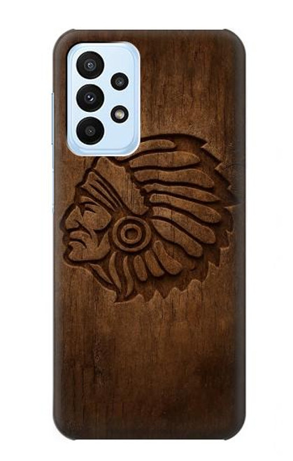 S4035 Native American Wood Carving Case For Samsung Galaxy A23