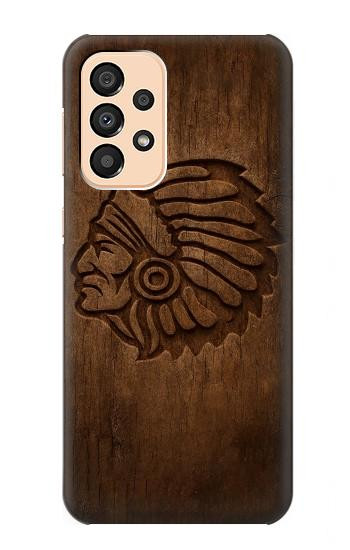 S4035 Native American Wood Carving Case For Samsung Galaxy A33 5G
