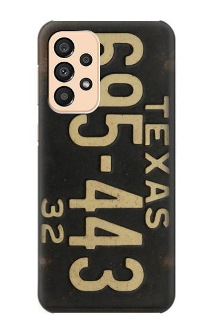 S4061 Vintage Texas Car License Plate Case For Samsung Galaxy A33 5G