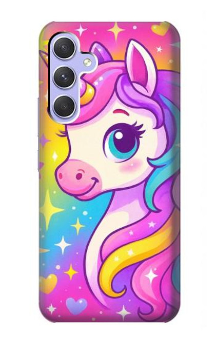 S4057 Cute Unicorn Cartoon Case For Samsung Galaxy A54 5G
