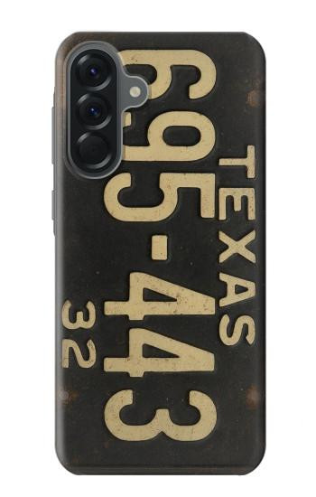 S4061 Vintage Texas Car License Plate Case For Samsung Galaxy A56