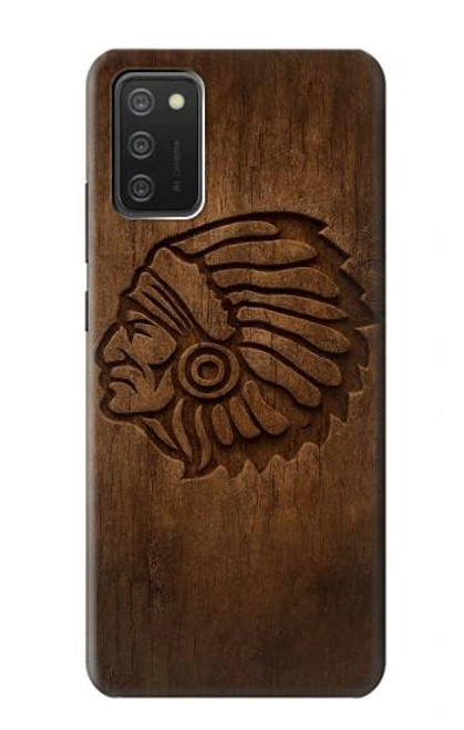 S4035 Native American Wood Carving Case For Samsung Galaxy A03S