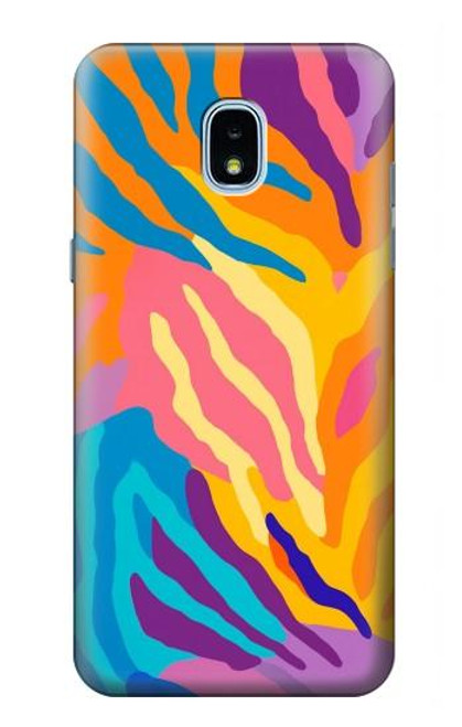 S4037 Colorful Zebra Pattern Case For Samsung Galaxy J3 (2018), J3 Star, J3 V 3rd Gen, J3 Orbit, J3 Achieve, Express Prime 3, Amp Prime 3