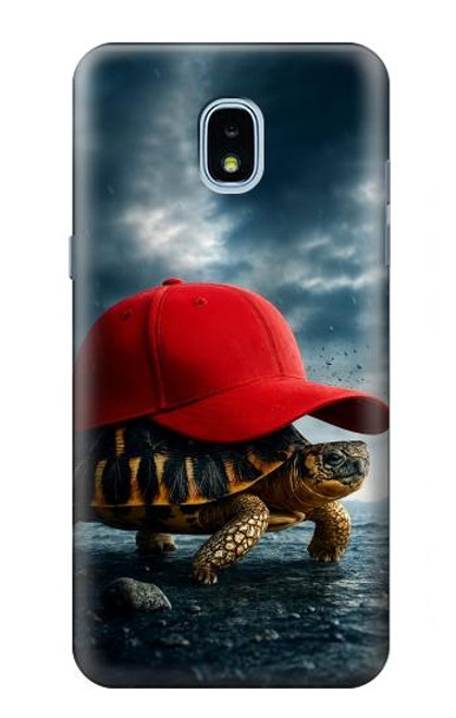 S4056 Madagascar Turtle Red Cap Case For Samsung Galaxy J3 (2018), J3 Star, J3 V 3rd Gen, J3 Orbit, J3 Achieve, Express Prime 3, Amp Prime 3