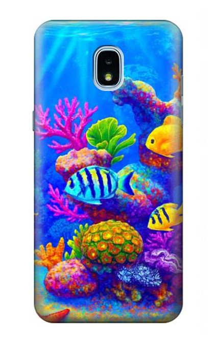 S4058 Colorful Aquarium Case For Samsung Galaxy J3 (2018), J3 Star, J3 V 3rd Gen, J3 Orbit, J3 Achieve, Express Prime 3, Amp Prime 3