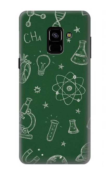 S4059 Science Chalkboard Graphic Case For Samsung Galaxy A8 (2018)
