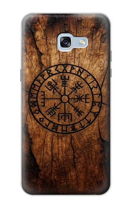 S4036 Viking Vegvisir Compass Wood Case For Samsung Galaxy A5 (2017)