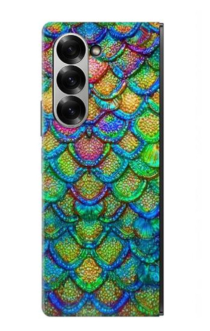 S4071 Colorful Mermaid Scale Case For Samsung Galaxy Z Fold 6
