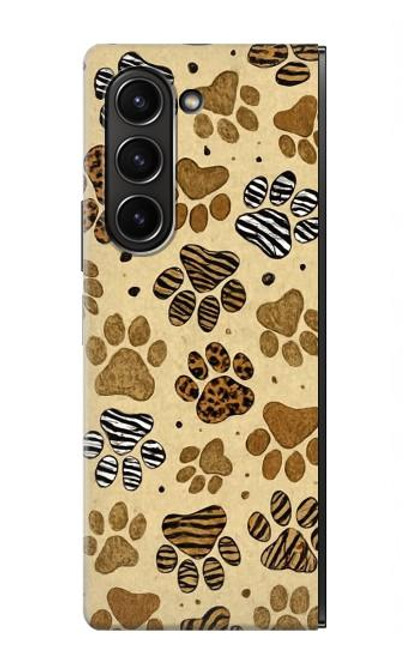 S4032 Wild Animal Paw Foot Print Case For Samsung Galaxy Z Fold 5
