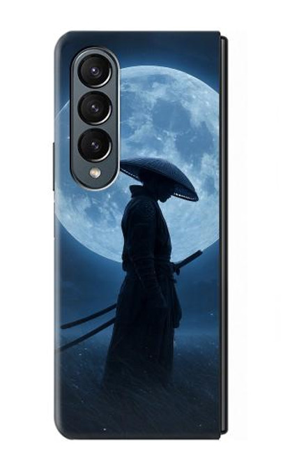 S4034 Samurai Moon Night Case For Samsung Galaxy Z Fold 4
