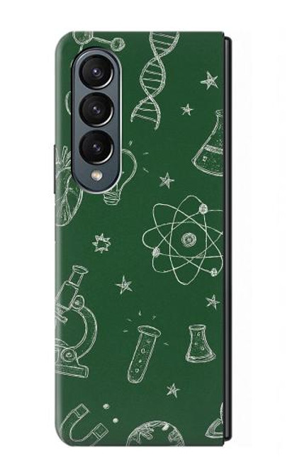 S4059 Science Chalkboard Graphic Case For Samsung Galaxy Z Fold 4