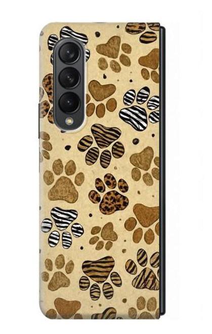 S4032 Wild Animal Paw Foot Print Case For Samsung Galaxy Z Fold 3 5G