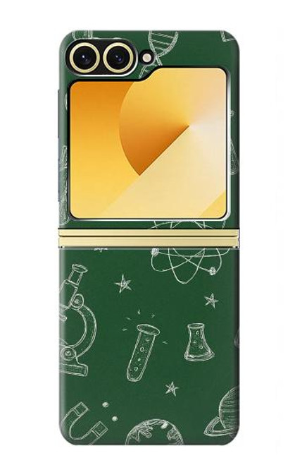 S4059 Science Chalkboard Graphic Case For Samsung Galaxy Z Flip 6, Flip 7 FE