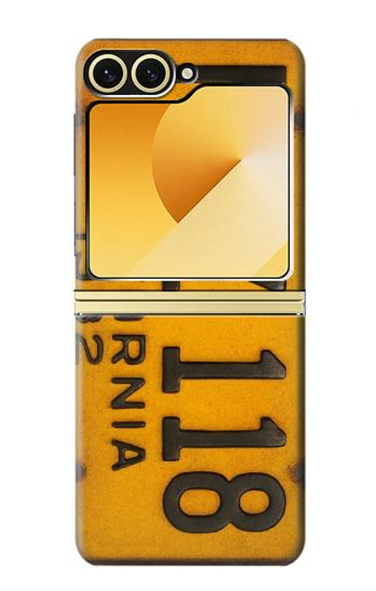 S4060 Vintage California Car License Plate Case For Samsung Galaxy Z Flip 6, Flip 7 FE