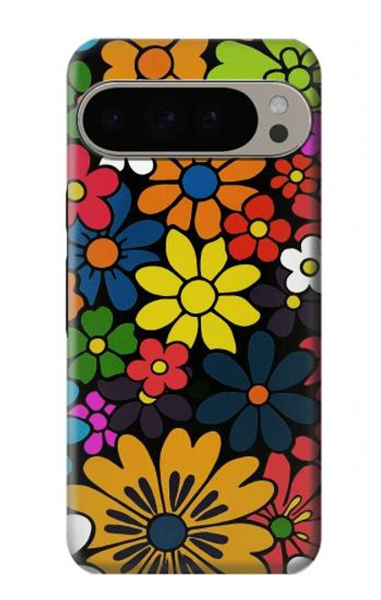 S4043 Colorful Flowers Cartoon Case For Google Pixel 9 Pro XL