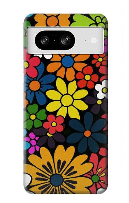 S4043 Colorful Flowers Cartoon Case For Google Pixel 8