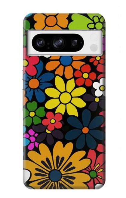 S4043 Colorful Flowers Cartoon Case For Google Pixel 8 pro