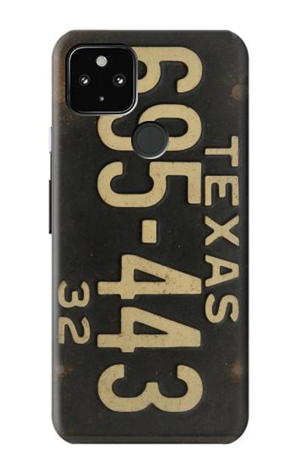 S4061 Vintage Texas Car License Plate Case For Google Pixel 4a 5G
