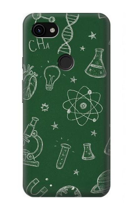 S4059 Science Chalkboard Graphic Case For Google Pixel 3a XL