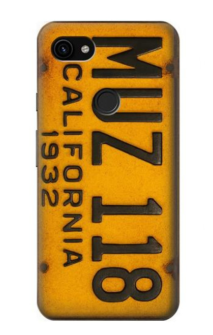 S4060 Vintage California Car License Plate Case For Google Pixel 3a XL