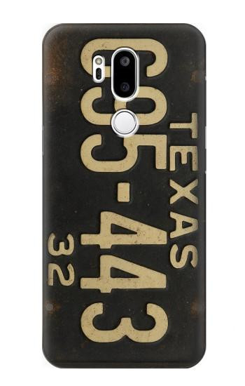 S4061 Vintage Texas Car License Plate Case For LG G7 ThinQ