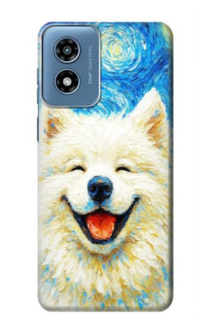 S4064 Smile Dog Van Gogh Starry Night Case For Motorola Moto G Play 4G (2024)