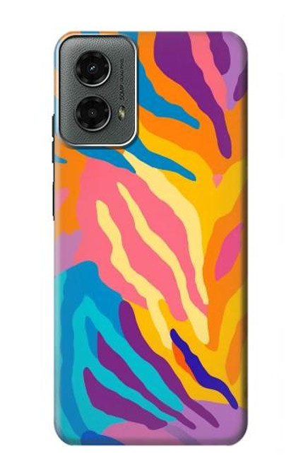 S4037 Colorful Zebra Pattern Case For Motorola Moto G 5G (2024)