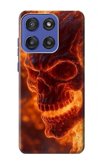S4062 Fire Skull Case For Motorola Moto G Stylus 5G (2025,2026), Edge 60 Stylus